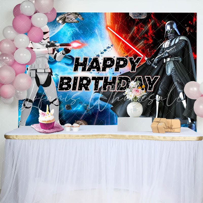 Universe Star Galaxy Backdrop For Birthday Party Decorations