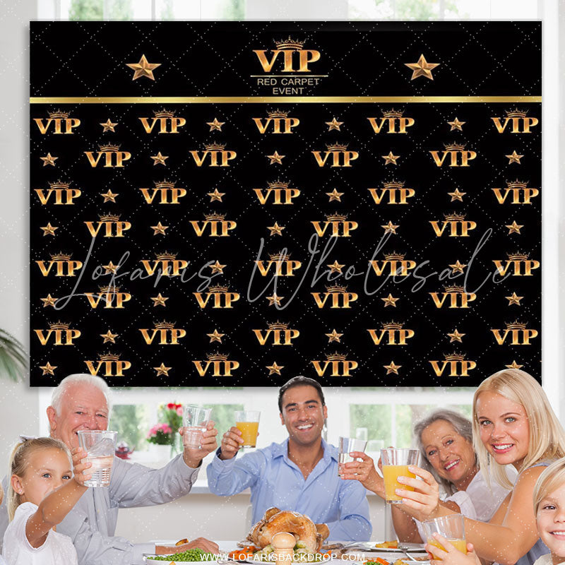 Lofaris VIP Hollywood Movie Event Party Decro Banner Backdrop