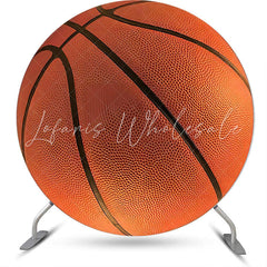 Lofaris Vivid Basketball Simple Round Backdrop For Birthday