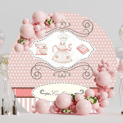 Watercolor Confectionery Round Backdrop for Sweet Celebration