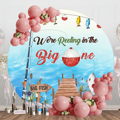 Lofaris We Are Reelongi In Big One Fish Round Birthday Backdrop