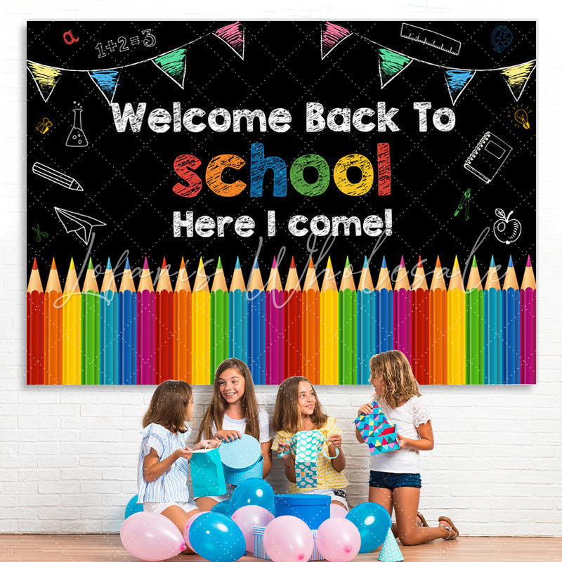 Lofaris Welcome Back to School Photoshoot Backdrop for Kids