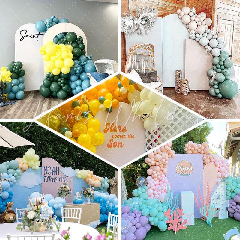 White 90S Theme Vibrant Nostalgia Arch Backdrop For Fun Party