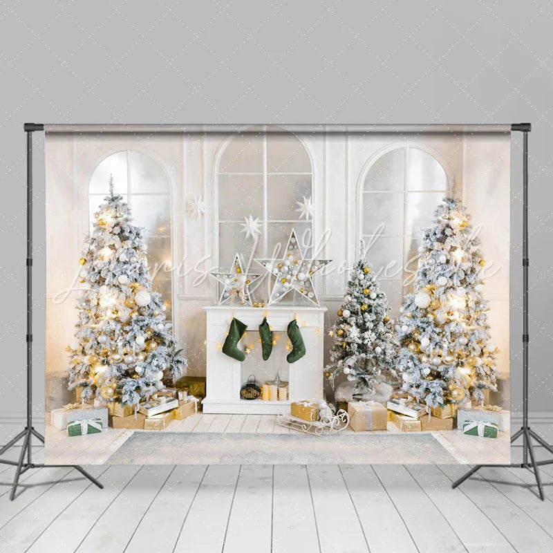 Lofaris White House Merry Christmas With Stock Star Backdrop