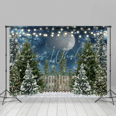 Lofaris Winter Christmas Tree Glitter Spot Photoshoot Backdrop for Kids