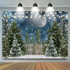 Lofaris Winter Christmas Tree Glitter Spot Photoshoot Backdrop for Kids
